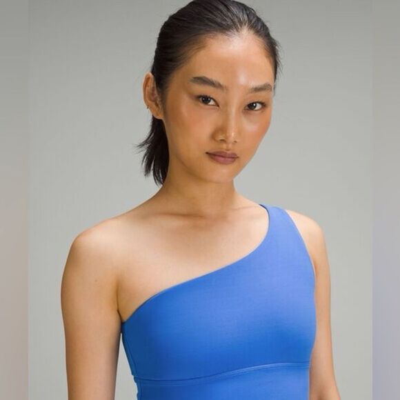 lululemon Align™ Asymmetrical Bra Light Support C/D Blue NWT in packaging - Picture 1 of 7